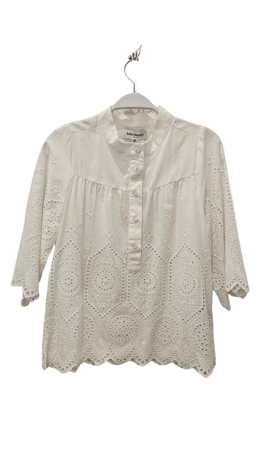 Blusa Bordado Suizo Blanca