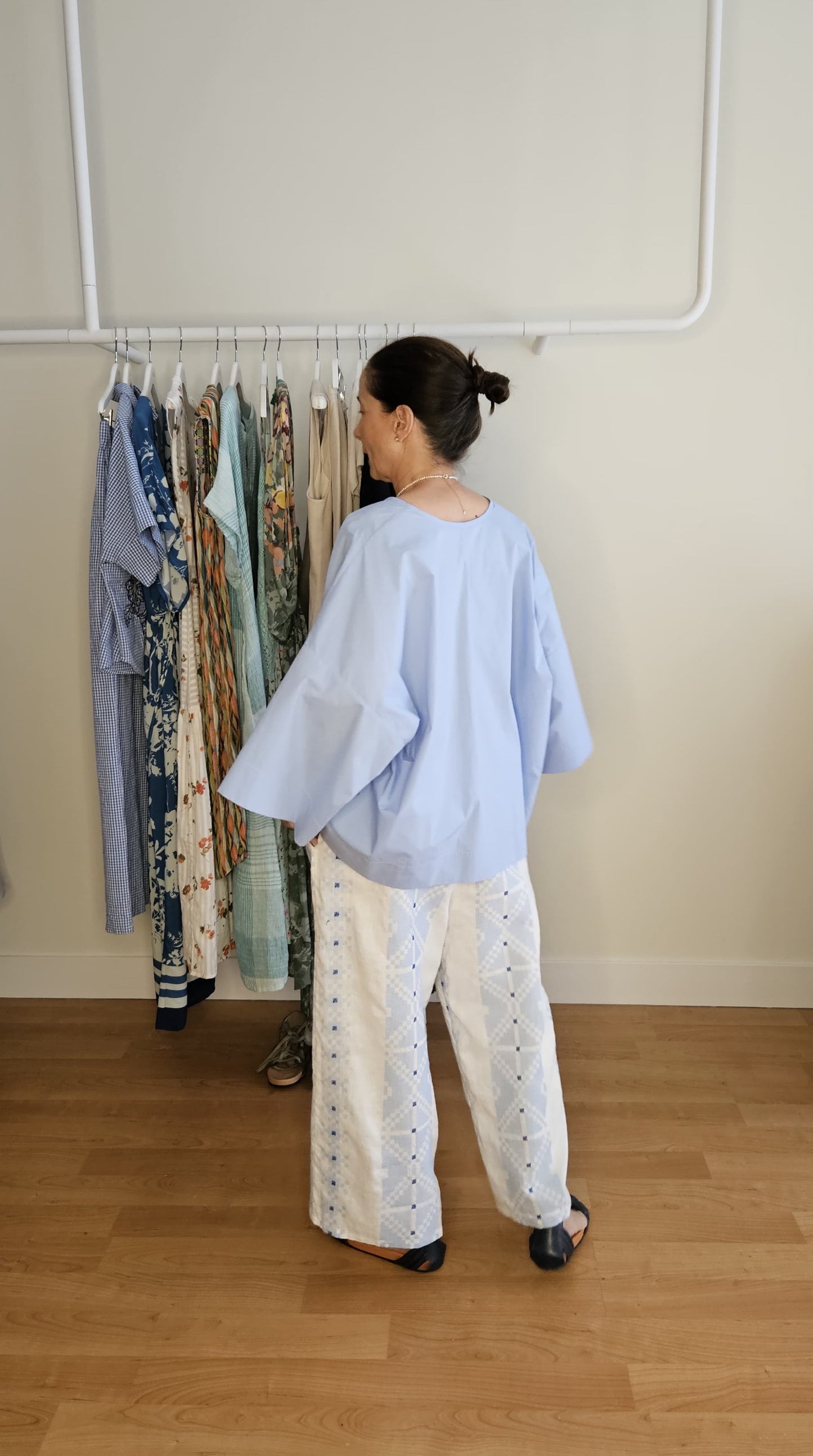 Blusón Celeste (Da talla)