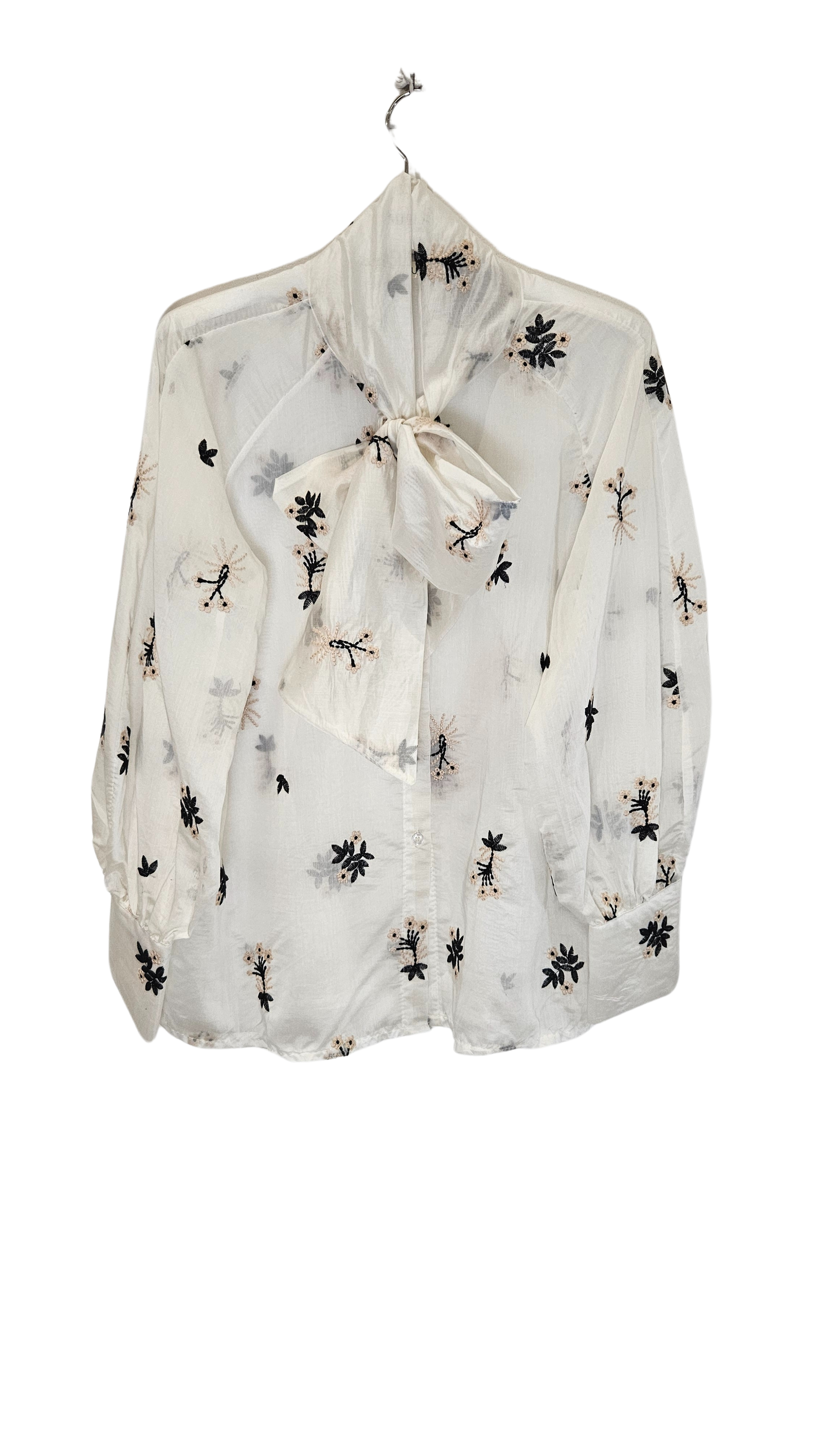 Camisa Organza Bordada