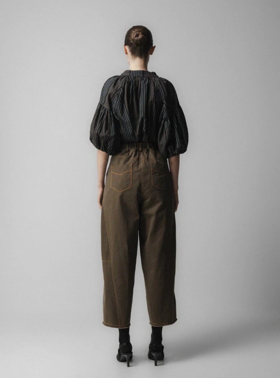 Pantalón Barrel Kaki