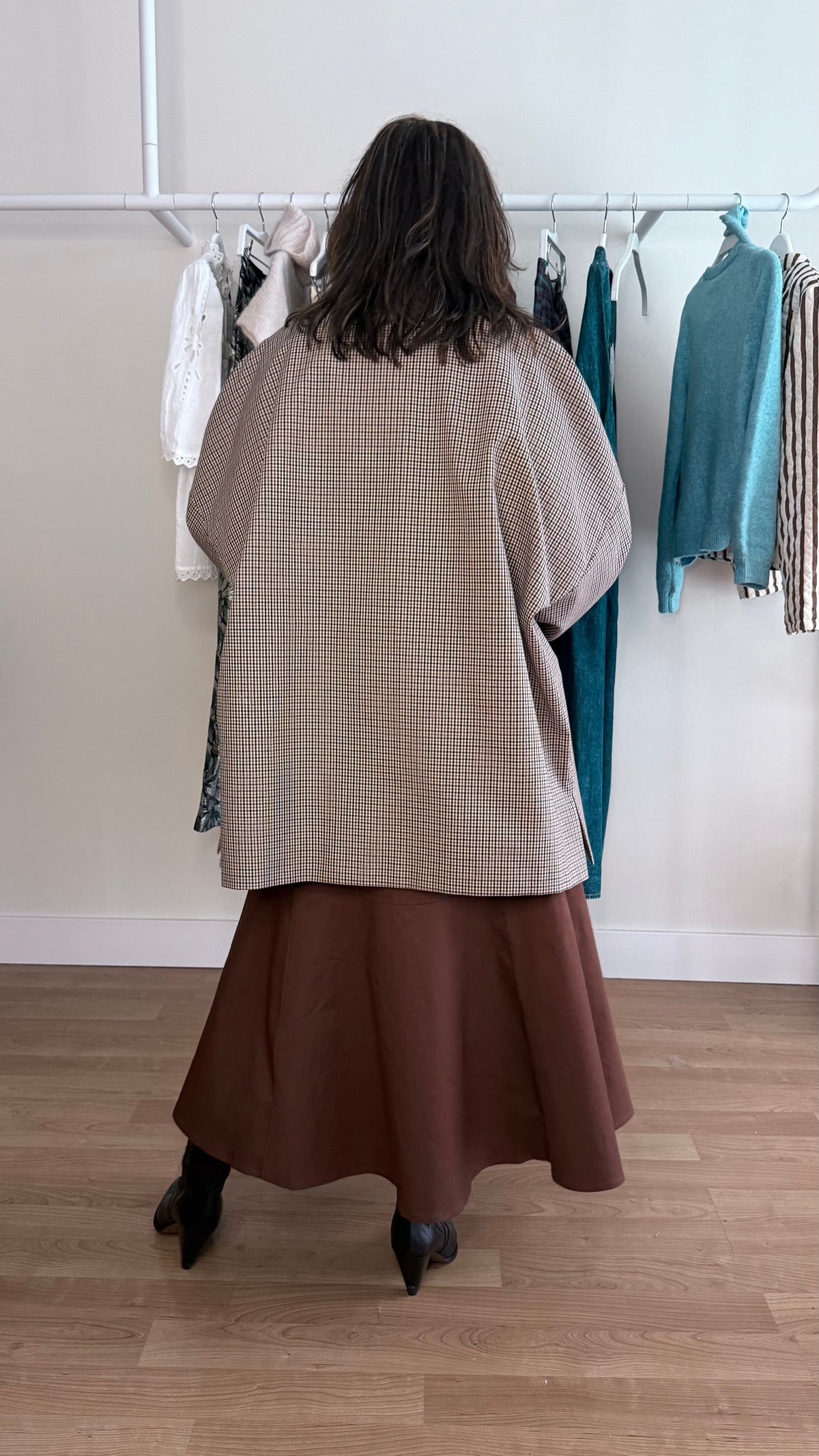 Gabardina Midi Cuadros