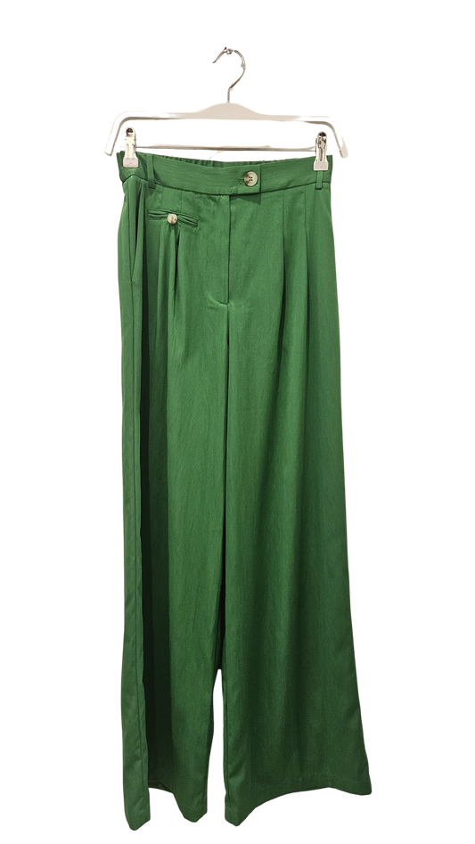 Pantalón Fluido Verde
