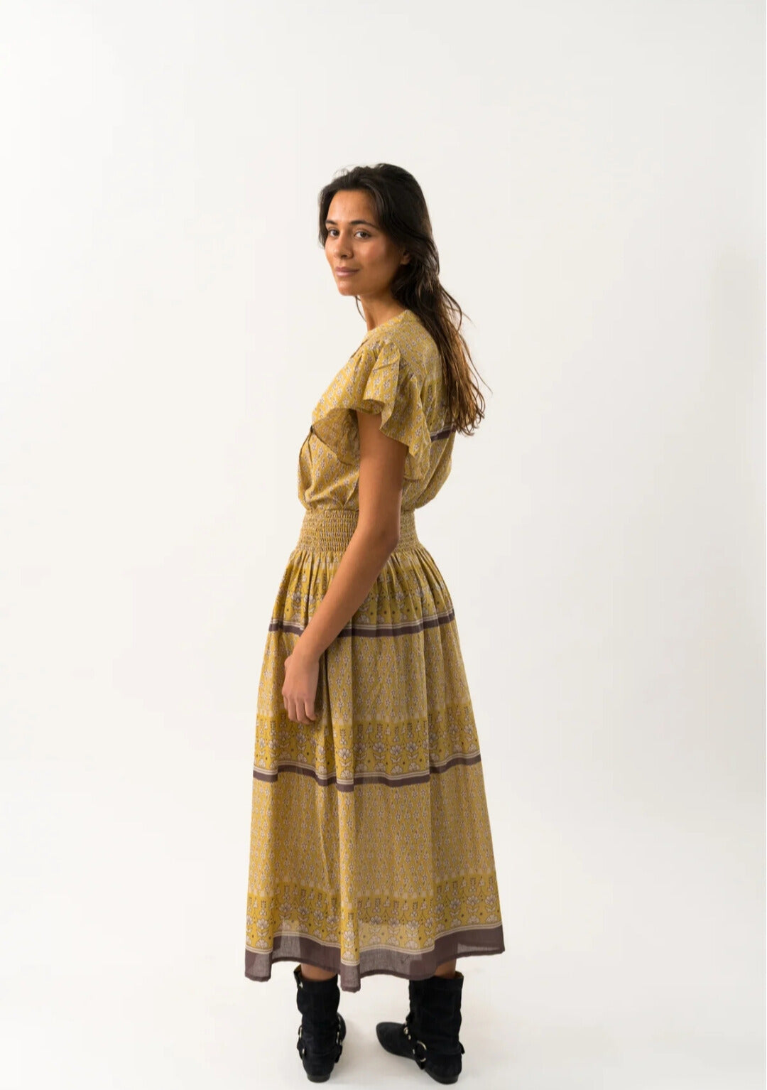 Top Manga Corta Mostaza (Da talla)