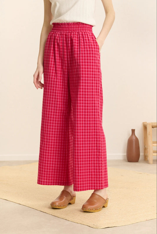 Pantalón Vichy Rosa