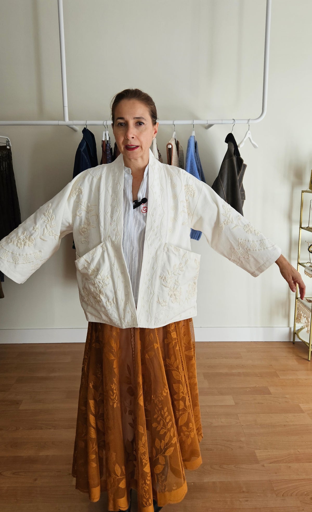 Chaqueta/Kimono Bordada