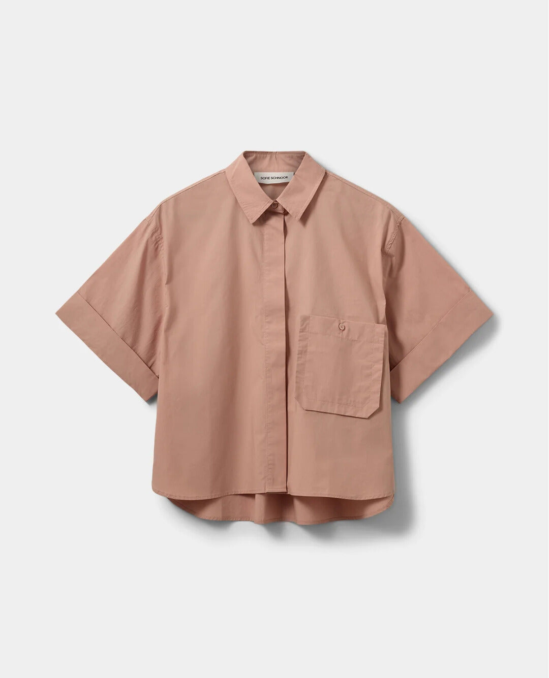 Camisa Manga Corta Rosa ( Da talla)