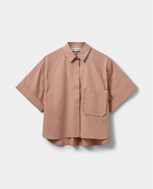 Camisa Manga Corta Rosa ( Da talla)