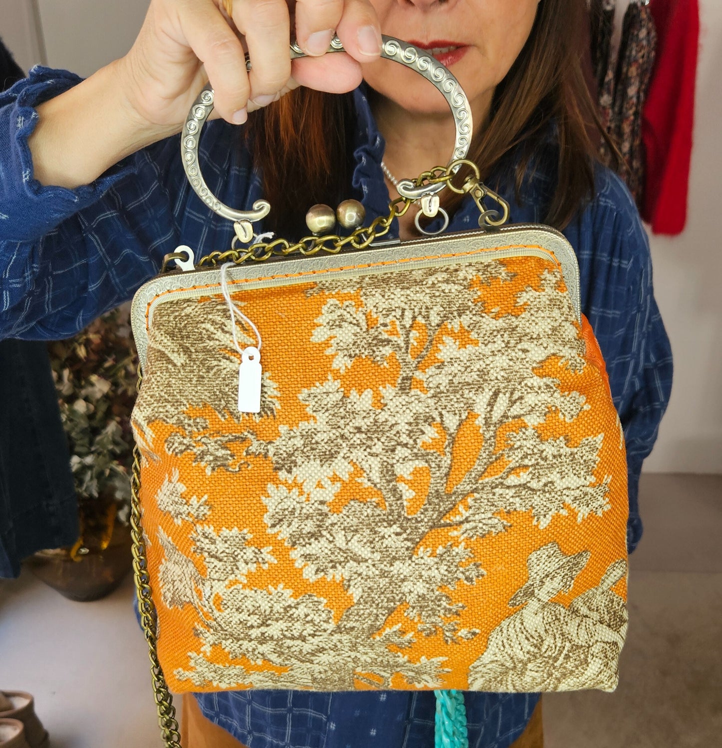 Bolso Estampado Calabaza y Beige