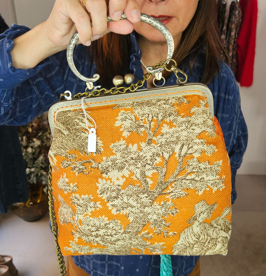 Bolso Estampado Calabaza y Beige