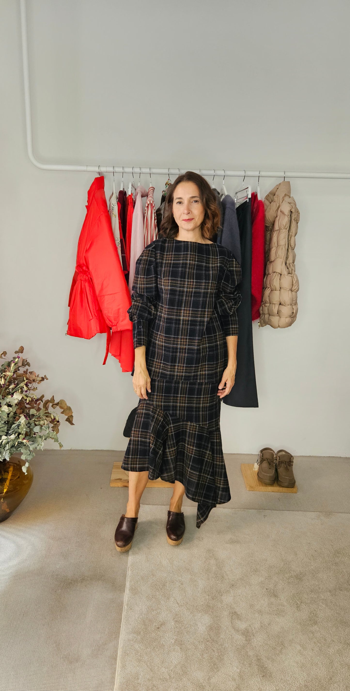 Falda Asimétrica Tartán