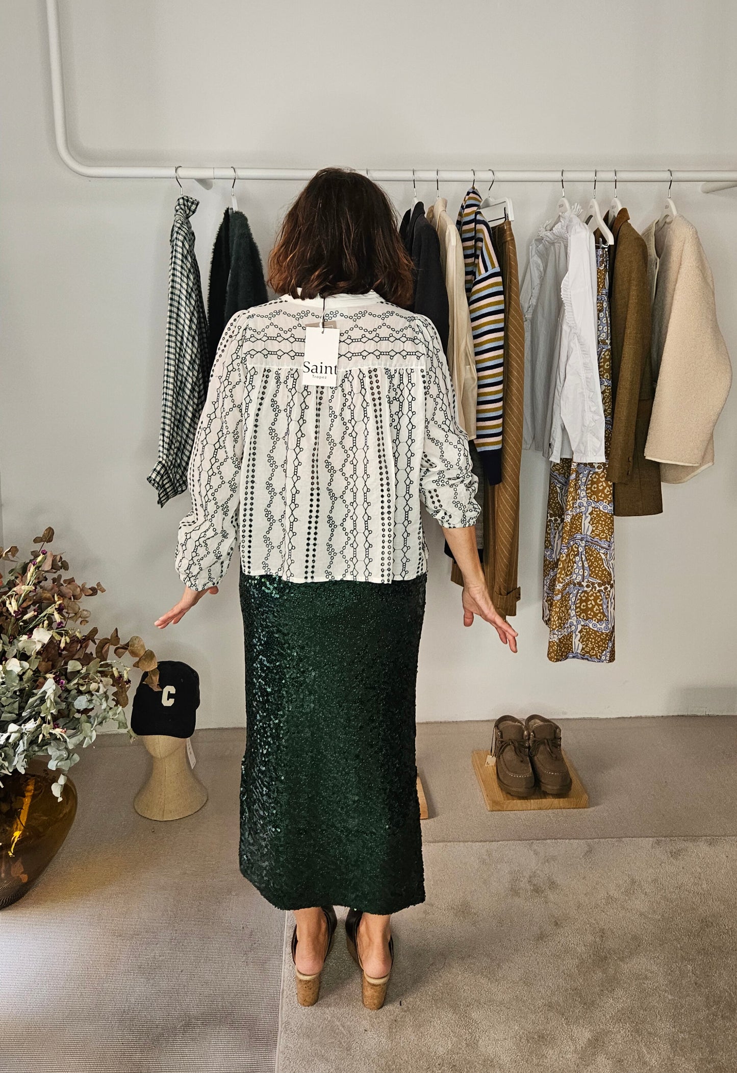 Blusa Troquelada Verde