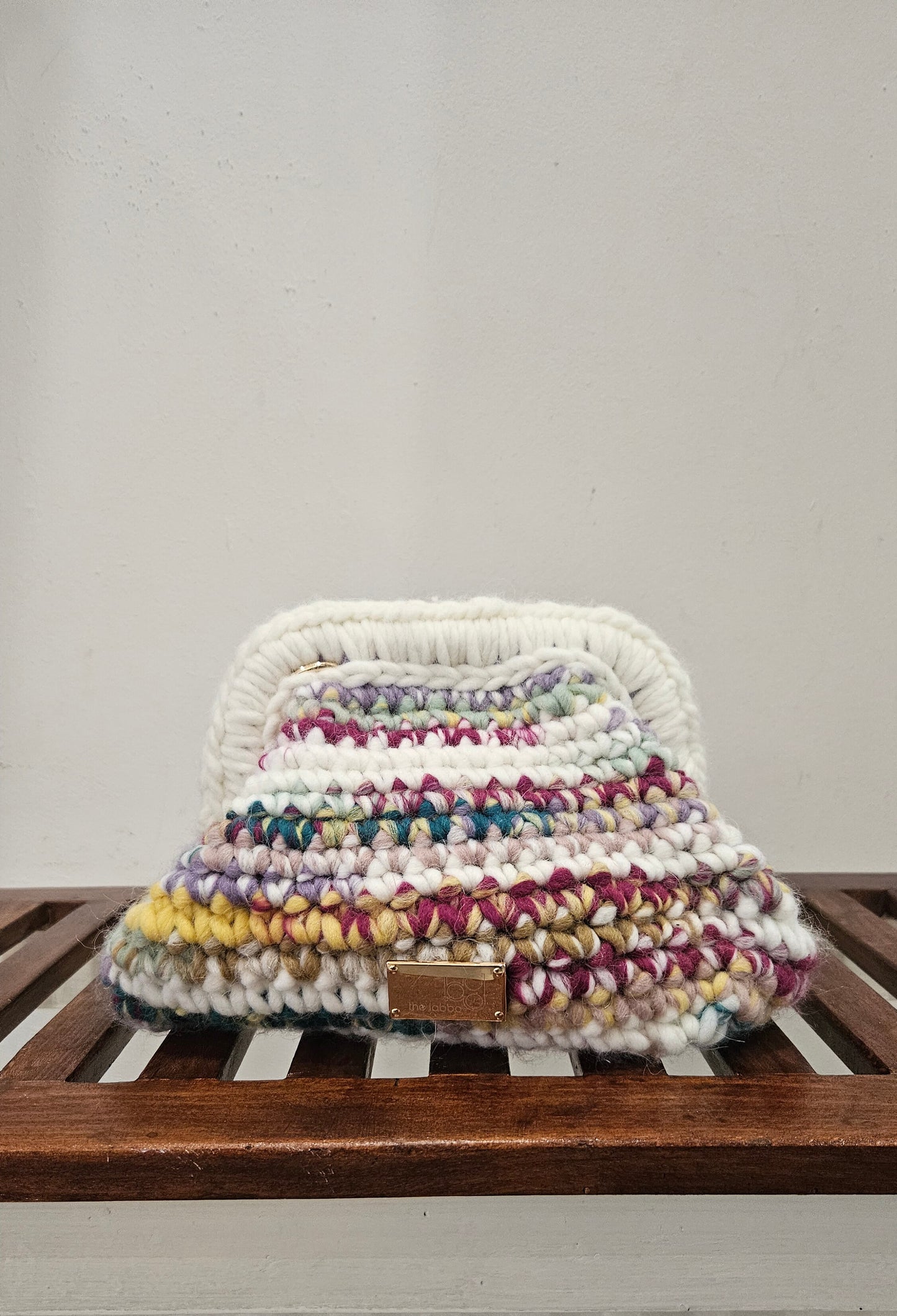 Clutch Melangé Lana Merino Claro