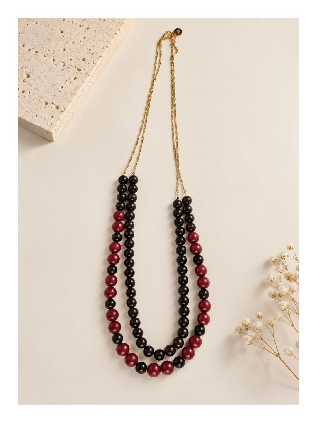 Collar Madera y Nácar