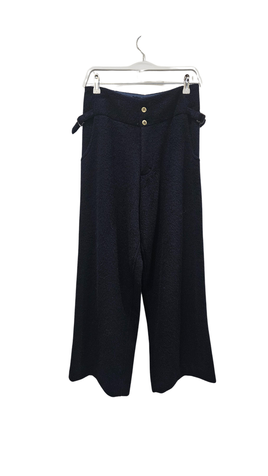 Pantalón japonés lana azul