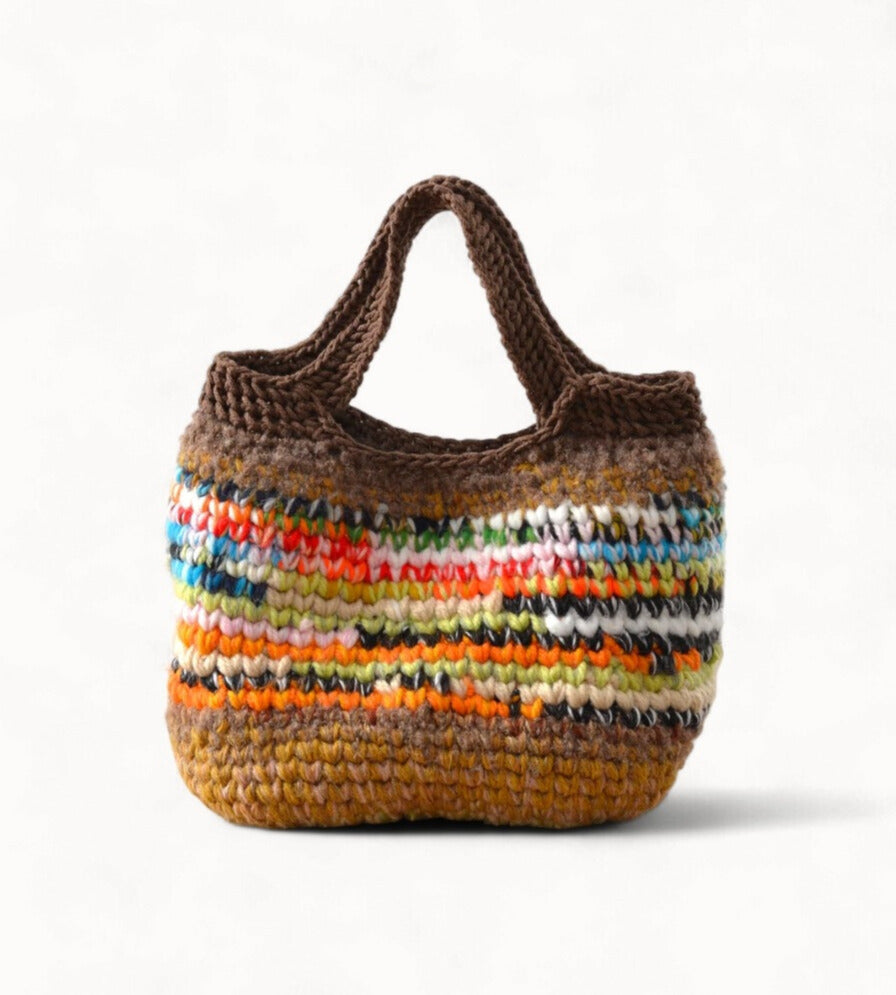Bolso Tote Melangé Artesanal Crochet