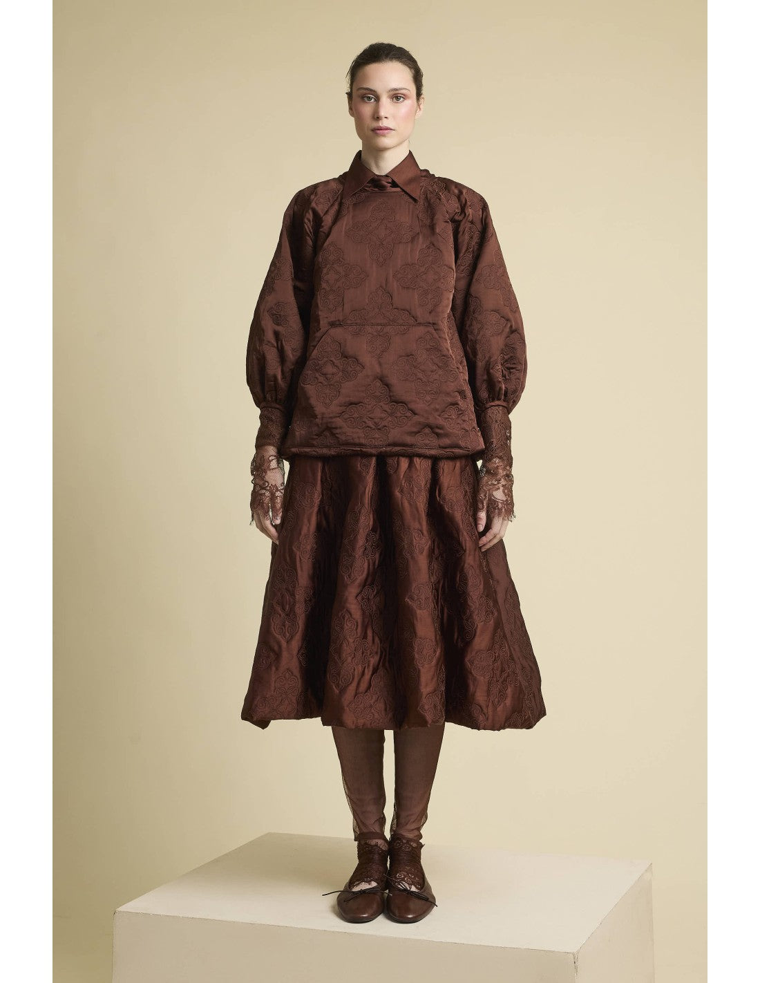 Sudadera Lirio Marrón